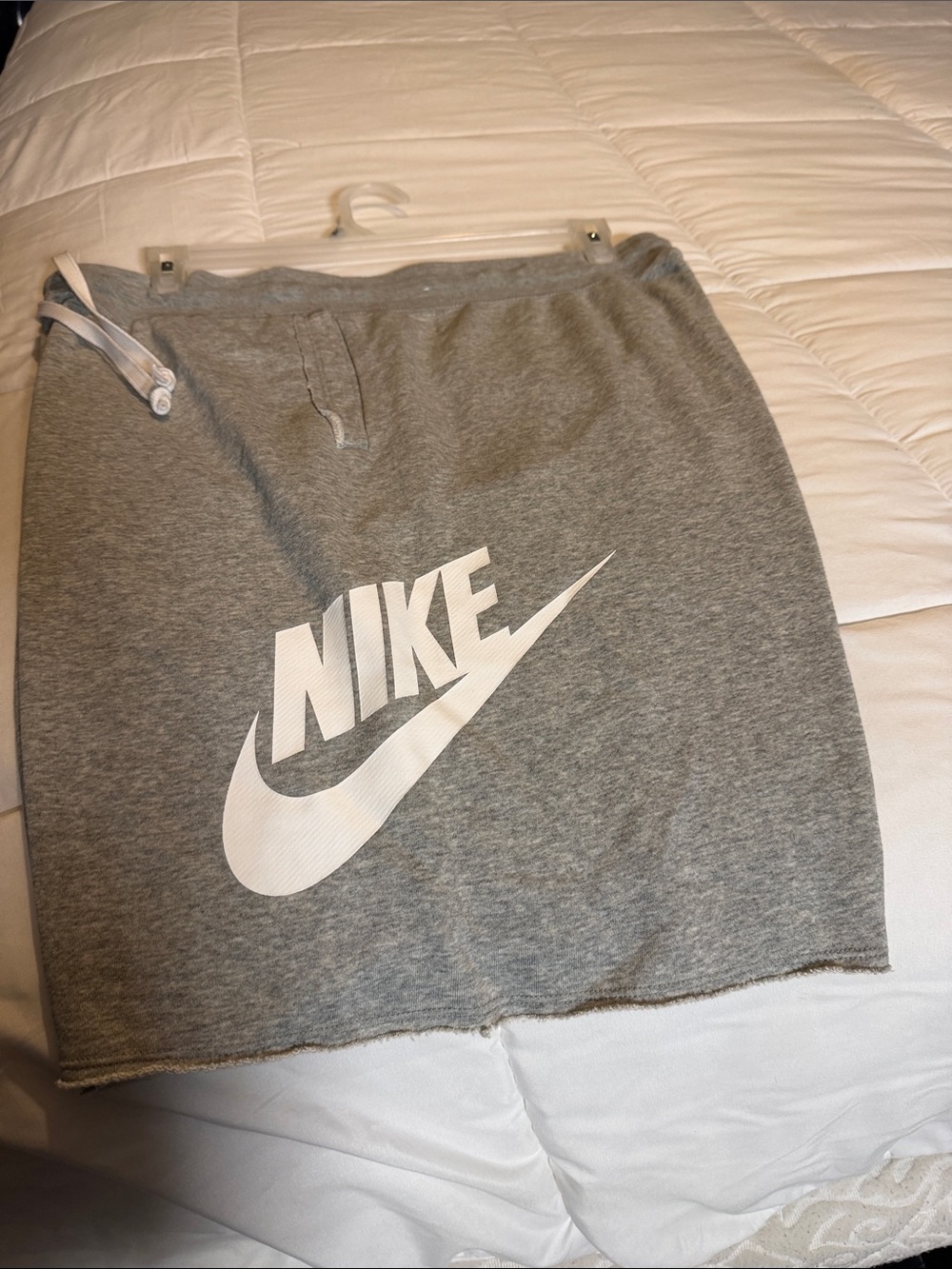 Nike Gray Mini Skirt with White Logo